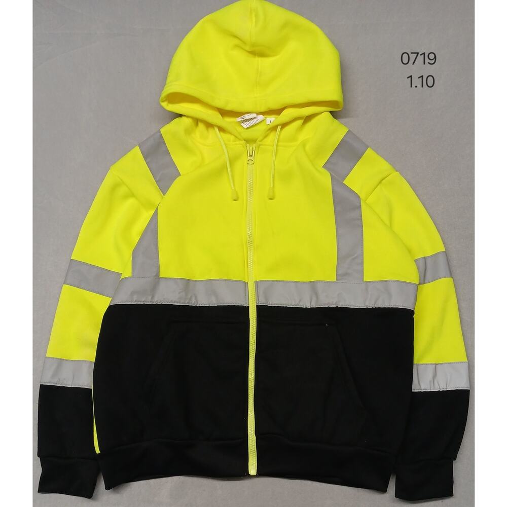 Cordova Cor-Brite (Large) Neon Yellow Hoodie Full Zip Jacket Model SJ401